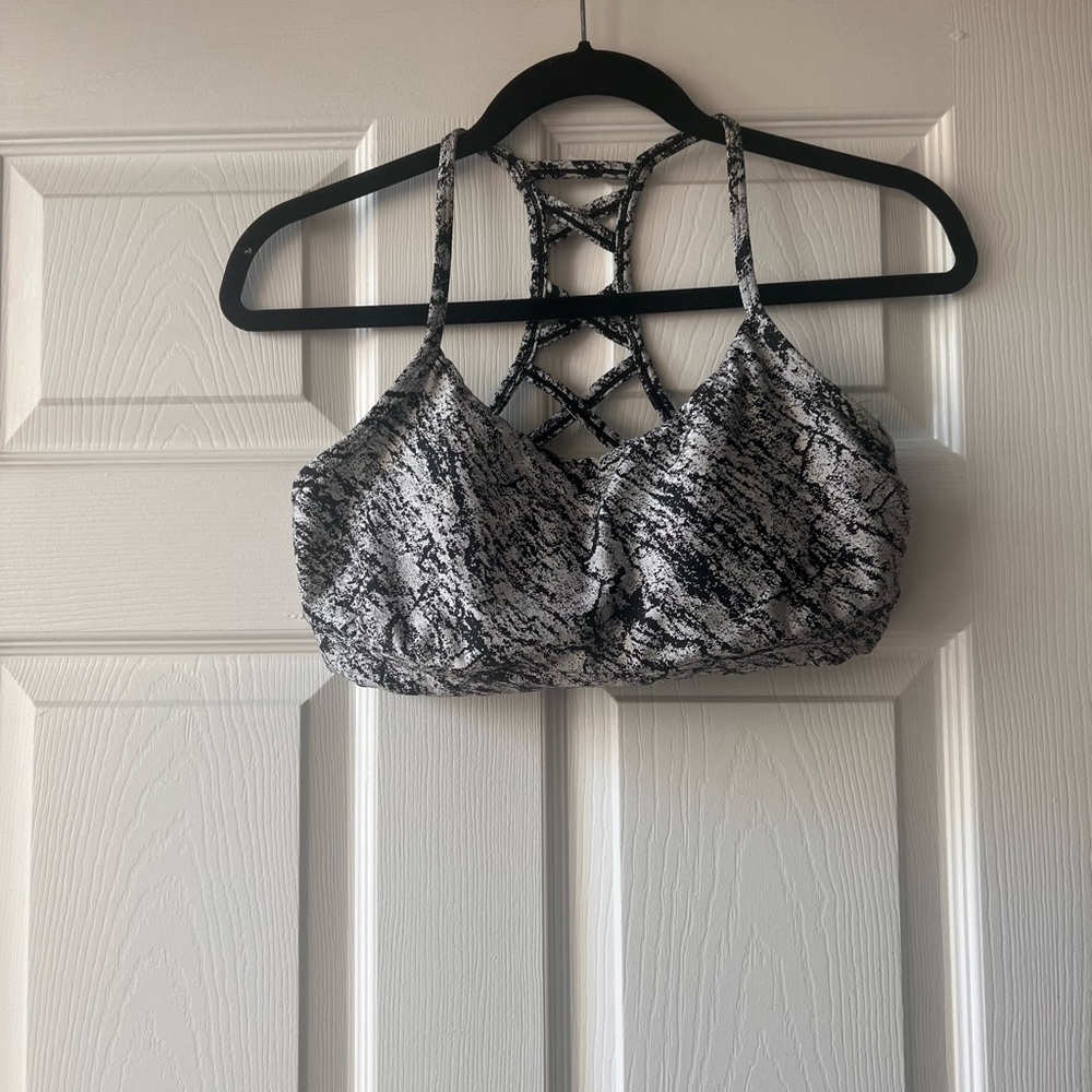 All in Motion Black and Gray Sports Bra